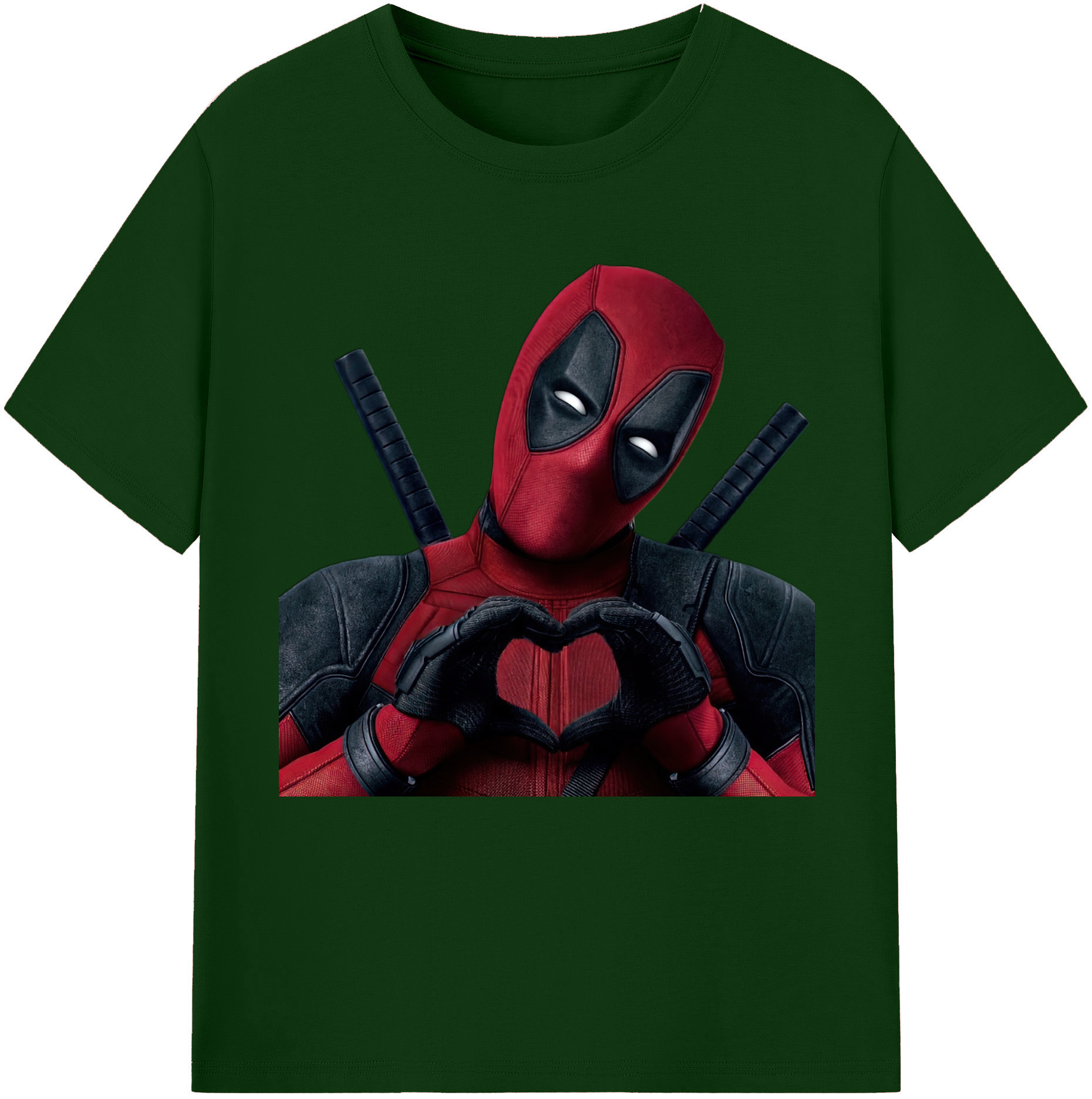 （画像用） Deadpool デッドプール 綿100％半袖Tシャツ（フロントプリント）
